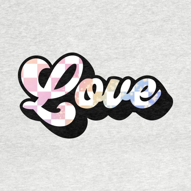 Love in Pastel Checkerboard by KathrinLegg